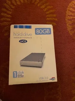 Lacie 80gb Hard Drive Formatted For Windows Unused • $10