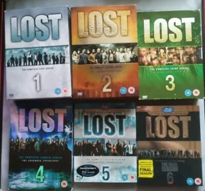 Lost Complete Dvd Bluray Bundle Televison Series 1 2 3 4 5 6 • £24.99