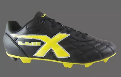 Xblades Young Bullet Retro Cyber Pro Kids Football Boots (black/yellow) • $53.95