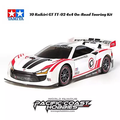 Tamiya 1/10 Raikiri GT TT-02 4x4 On-Road Touring Kit TAM58626A • $119.99