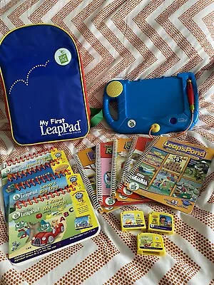 Leap Frog My First Leap Pad Learning System With 6 Games And 9 Books W/backpack • $34.99