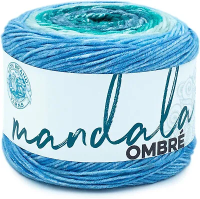 Lion Brand Mandala Yarn Gradient Yarn Cake Multicoloured Yarn Ombre 150g Mantra • £10.50