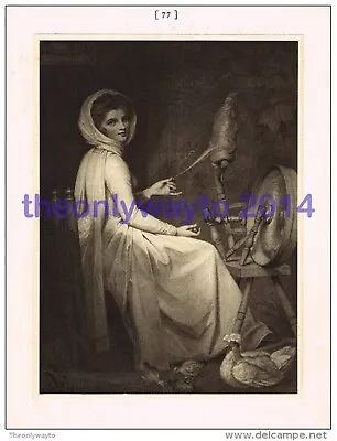 £9.97 • Buy Lady Hamilton As A Spinster - George Romney, Book Illustration, 1902