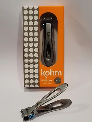 Kohm Wide Jaw Toe Nail Clippers Thick Nails New Professional Heavy Duty CP-120L • $9.99