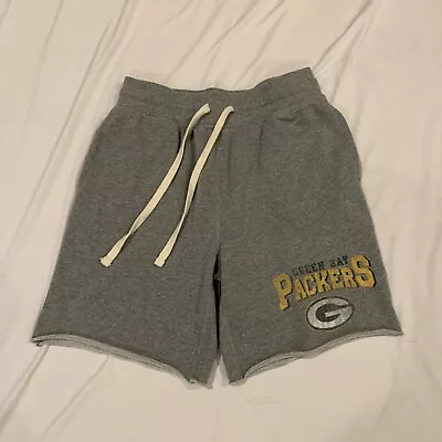 Nfl Team Apparel Nfl Green Bay Packers Gray Terry Sleepwear Shorts Size M • $22