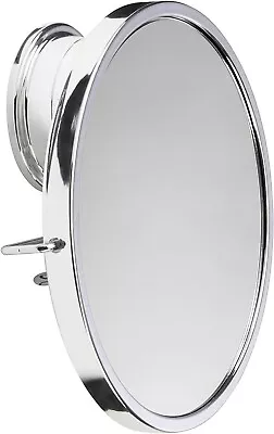 Shaving Mirror & Holder Anti Fog Stick N Lock Swivel Screw Fix Bathroom  Mirror • £7.50