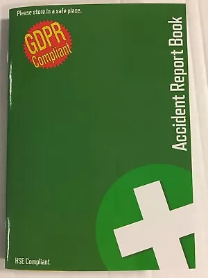 £2.92 • Buy 1 X GDPR Compliant A5 First Aid Accident Report Book - HSE Compliant 