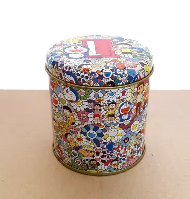 Takashi Murakami Doraemon Exhibition Kaikai Kiki 2017 Flower EMPTY Tea Can • £41.80