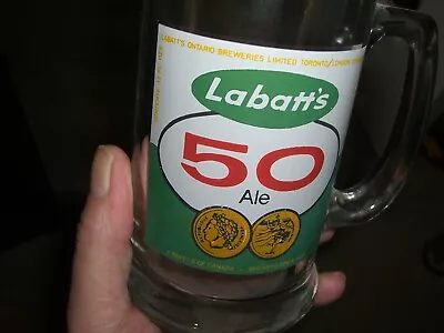 Original Labatt's Beer 50 Ale Glass Mug Canadian Breweries Ontario Canada • $5