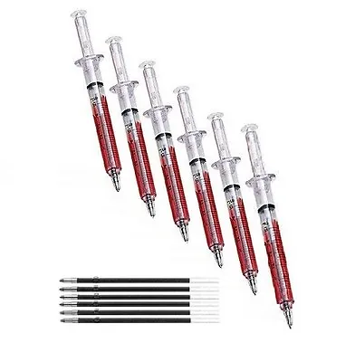 £5.60 • Buy Qty 6 Novelty Syringe Injection Pens - FREE P&P - Free Refills ! Nurse Costumes