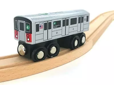 Munipals MP01-1104 Wooden Subway 4 Train NYC MTA Lexington Ave Express R142 • $24.95