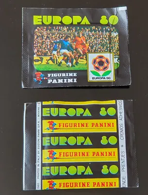 Panini EM 1980 Euro Europe 80 Sticker Pack / Bag / Bag / Pouch Rare • £66.57
