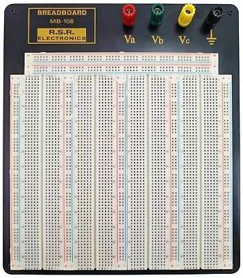 3220 Tie Point Solderless Breadboard With 4 Binding Posts Metal Backplate Wi... • $29.99