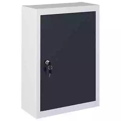 Metal Cabinet Wall Mounted Tool Box Garage Cupboard With Storage Shelf Lockable • $115.49