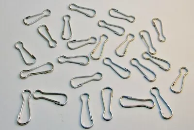 50 Lanyard Metal Snap Spring Hooks 1  ~ Purses ~ Crafts ~ Zipper Pulls ~ 1 Inch • $8.11