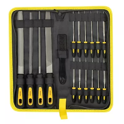 BLOSTM 17PC Assorted Metal File Needle Tool Set Glass Metal Woodworking • £15.49