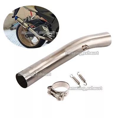 Slip On 51mm Exhaust System Mid Connect Pipe For Kawasaki Ninja ZX10R 2004 2005 • $65.03