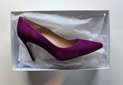 £80 • Buy L.K.Bennett Floret Suede Court Shoes, Magenta - U.K. 3 - Brand New In Box