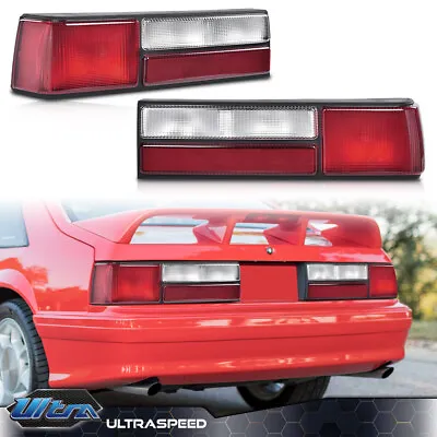 Fit For 1987-1993 Mustang LX 1Pair Taillights Taillamps Tail Brake Lights Lamps • $74.91