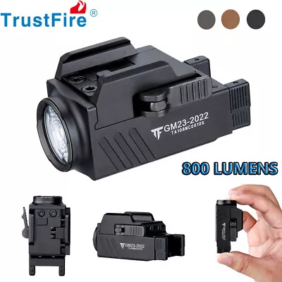 Trustfire Mini Tactical LED Gun Flashlight 800 Lumen Rail Mounted Weapon Light  • $40.41