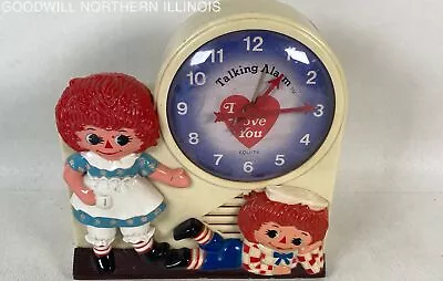 Vintage 1970s Janex 7  Raggedy Ann & Andy Love  Talking  Alarm Clock AS IS • $5.99