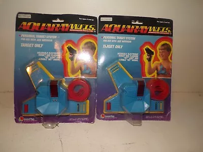 £48.52 • Buy LOT OF 2 Vintage 1986 Aquaray PERSONAL TARGET SYSTEM FOR WATERGUNS NOS