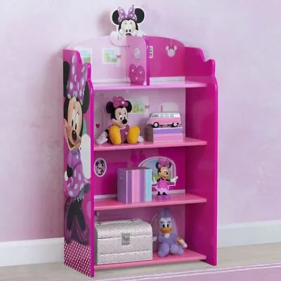 Delta Children Disney Minnie Mouse Wooden Playhouse 39.5'' Bookcase CBKE1225 • $133.18