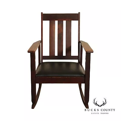 Antique Mission Oak Rocking Chair • $795