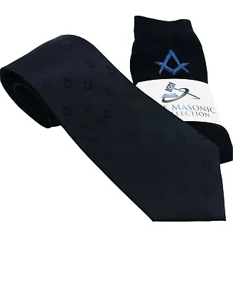 Men's Freemasons Masonic Socks & Tie - Masons Gift Lodge Regalia • $33.63
