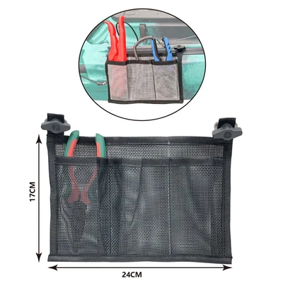 $23.33 • Buy 1X Marine Boat Kayak Dinghy Mesh Gear Storage Side Bag Pouch Organizer Bag New