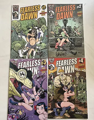 FEARLESS DAWN #1 Thru 4 Asylum Press Steve Mannion COMICS Signed By Frank Forte • $80