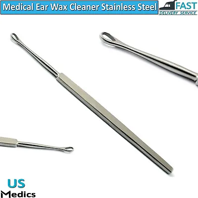 Ear Cleaner Loop Billeau Medical Wax Removal Stainless Steel Earpick Curette  • $5.99