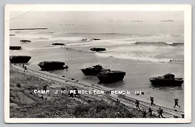 RPPC - Camp Pendleton Demon Lll Amphibious Training - Posted In 1950 (P1) • $4.99