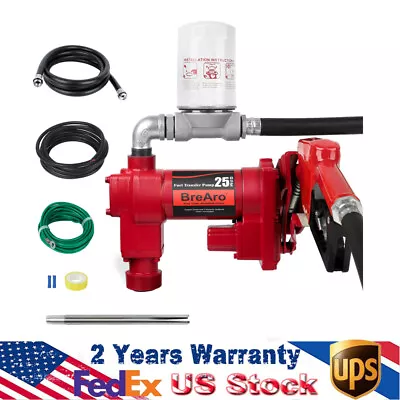 20GPM 12V Fuel Transfer Pump W/Nozzle Kit For Gas Diesel With Particulate Filter • $255.99