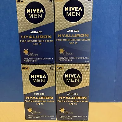 Nivea Men Hyaluron Face Cream 4 X 50ml • £24.95