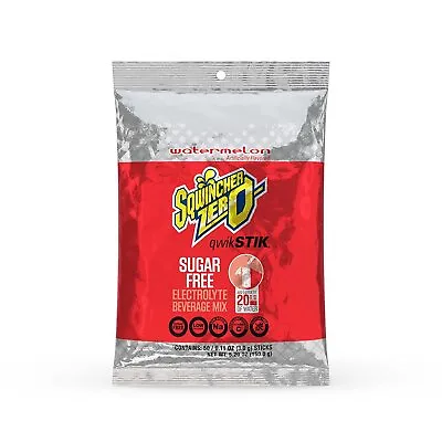 $34.19 • Buy Sqwincher Zero Qwik Stik WATERMELON - Sugar Free Electrolyte Powder (50 Sticks)