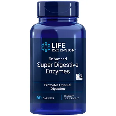 Enhanced Super Digestive Enzymes 60Caps Life Extension Protease/Amalyse • $16