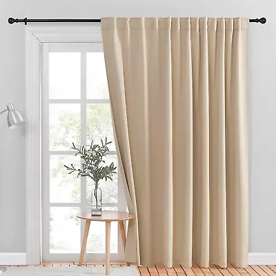 Room Darkening Sliding Glass Door Curtain Patio Door Blind Home Room Darkening • $42.44