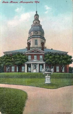 Postcard-State House Annapolis Maryland Divided Back Posted 1911  1503 • $5.89