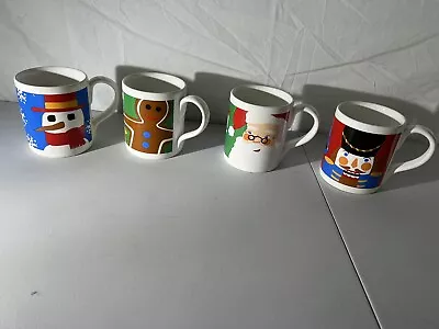 Set Of 4 Eddie Bauer Christmas Holiday Mugs • $18