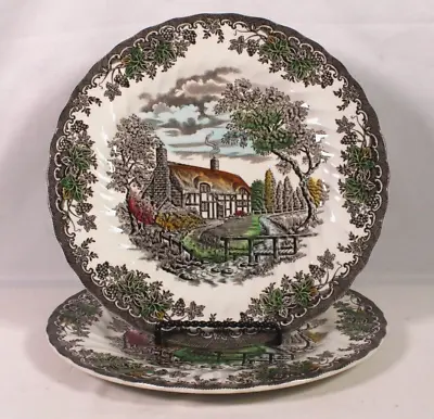 Two (2) Myott The Brook Fine Staffordshire Ware Dinner Plate England 10” • £37.12