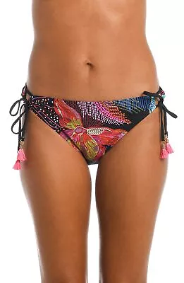 La Blanca Women's Side Tie Hipster Swimsuit Bottom Multi//Sunlit Soiree 6 • $43.35