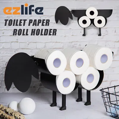 $29.95 • Buy Sheep Standing Tissue Toilet Roll Holder Bathroom Organiser Stand Paper Storage