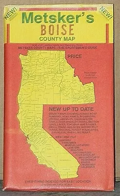 Late 1990's Metsker's Map Of Boise County Idaho • $6.99
