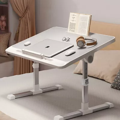 Folding Laptop Table Bed Tray Sofa Lap Desk Notebook Stand Adjustable Height NEW • £13.94