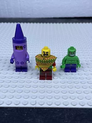 Lego Minifig Lot Crayon Girl Taco Tuesday Guy And The Hulk • $14.99