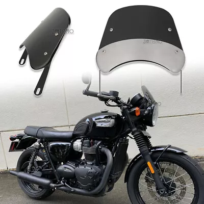 5 -7  Motorcycle Round Headlight Windshield Screen For Triumph Bonneville T100 • $26.21