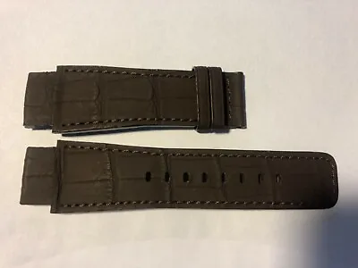 $80 • Buy New Clerc Hydroscaph Watch Brown Alligator / Rubber Strap Band Bracelet