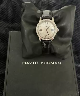 Classic David Yurman Stainless Ladies Watch With Diamonds MOP Face 30mm • $1850