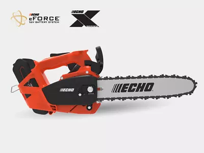 ECHO EFORCE 56V BATTERY TOP HANDLE CHAINSAW W/2.5Ah BATTERY AND CHARGER • $629